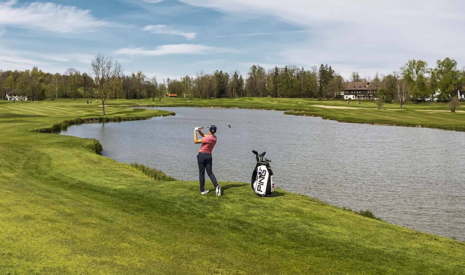 Matthias Schwab im Golfclub Gut Altentann